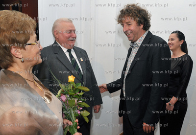 Urodziny Lecha Walesy w Palacu Opatow w Gdansku Oliwie....