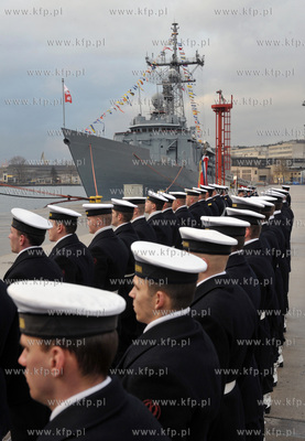 Port Wojenny w Gdyni Oksywie.Uroczystosc przekazania...