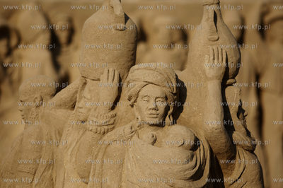 Gdansk Jelitkowo. Gdanski Festiwal Rzezby z Piasku....