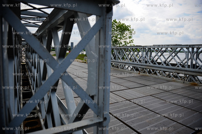 Gdansk Sobieszewo. Most Pontonowy na Martwej Wisle...