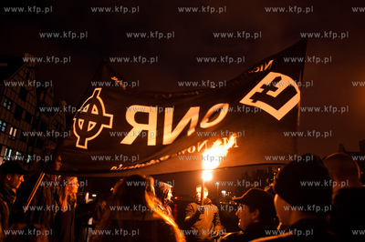 Gdansk. Dzien Gniewu. Manifestacja pod haslem 5 X NIE...