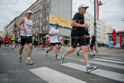 Gdynia. Ulica Swientojanska. XVIII Maraton Solidarnosci....