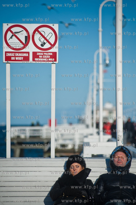 Sopot. Sloneczne niedzielne popoludnie na molo. 
03.03.2013
fot....
