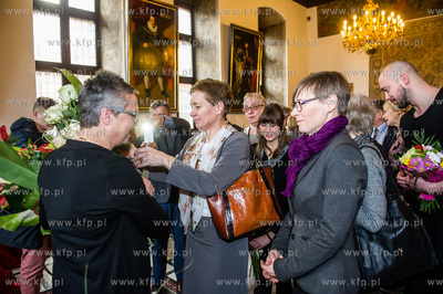 Gdansk. Wielka Sala Wety Ratusza Glownego Miasta. Uroczystosc...