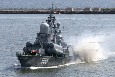 Gdynia. Wizyta trzech okretow Floty Baltyckiej Federacji...