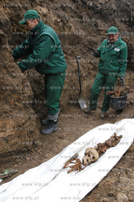 Malbork. W centrum Malborka, podczas budowy hotelu,...