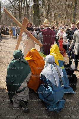 W scenerii Kaszubskiej Golgoty zostala odegrana Inscenizacja...