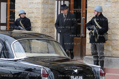 Plan zdjeciowy filmu o masakrze robotnikow na Wybrzezu...