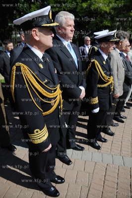 Gdynia. Swieto Marynarki Wojennej. Uroczystosc zmiany...