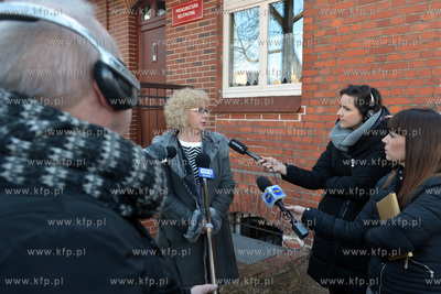Konferencja prasowa przed prokuratura rejownowa w Wejherowie...