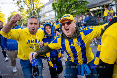 Betclic 1 Liga: Arka Gdynia - GKS Tychy. Na zdjęciu...