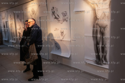 Wernisaż wystawy Jacka Kornackiego "Ślady i znaki...