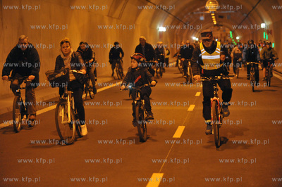 Dzien otwarty tunelu pod Martwa Wisla w Gdansku. To...