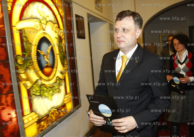 Sopot. Urzad Miasta. Konferencja prasowa, na ktorej...