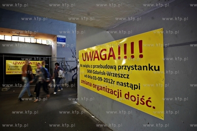 Zmiana organizacji ruchu wokol dworca w Gdansku Wrzeszczu...