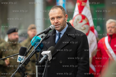 Budynek NSZZ Solidarność w Gdańsku. Uroczystość...