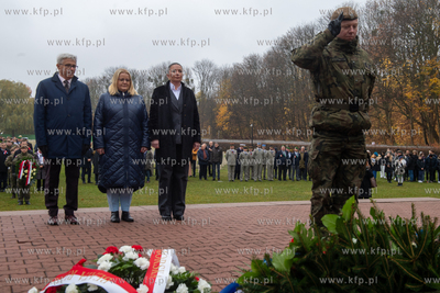 Wojskowy Cmentarz Francuski w Gdańsku. Uroczystości...