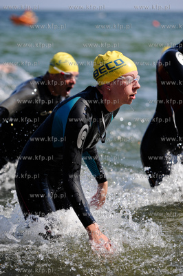 Gdynia. Bulwar nadmorski. Mistrzostwa Polski w Aquatlonie,...