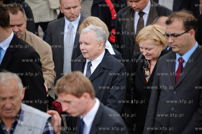 Gdansk. Prezes Prawa i Sprawiedliwosci w towarzystwie...