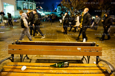 Mieszkancy Sopotu swietuja nadejscie nowego roku. 01.01.2012...