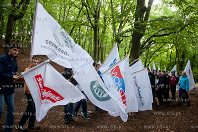 Gdansk. Dzien Drukarza. Przemarsz kolorowej parady...