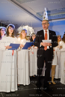 Gdansk. Hotel Hilton. Spotkanie Swiateczne ze szwedzką...