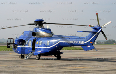 Gdansk, Rebiechowo. Nz. Aerospatiale AS332L Super Puma...