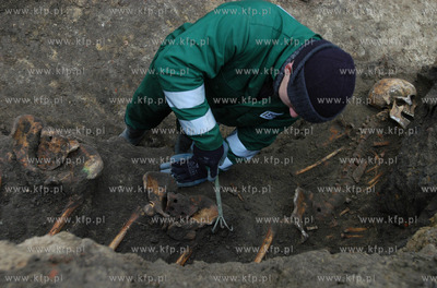 Malbork. W centrum Malborka, podczas budowy hotelu,...