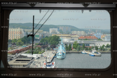 Gdynia. Molo Poludniowe. Dzien otwarty promu Stena...