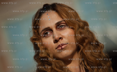 Gdansk. Swieto Miasta. Pokaz mody na Dlugim Targu,...