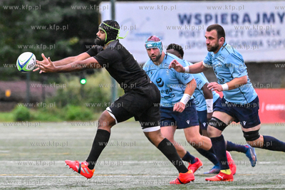 Sopot. Stadion Ogniwo Sopot. Ekstraliga rugby. Energa...