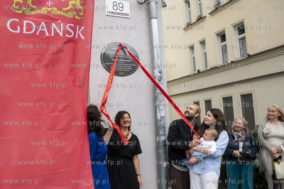 Gdańsk, Podwale Staromiejskie 89. Odsłonięcie tablicy...