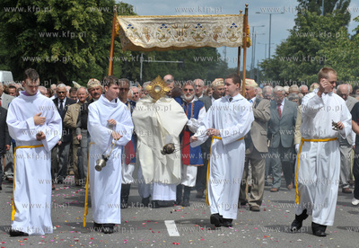 Procesja Bozego Ciala w parafii Najswietszej Maryi...
