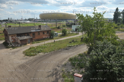 Nieczynna parowozownia przy ul. Uczniowskiej w Gdansku...