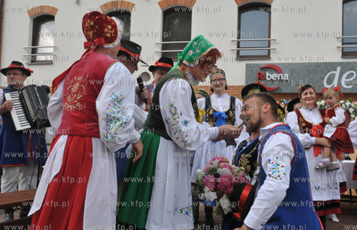 Chmielno. Kaszuby. Inscenizacja wesela kaszubskiego...