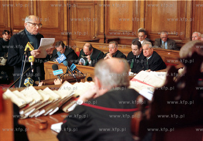 Proces grudnia '70 w Sadzie Wojewodzkim w Gdansku....