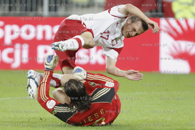 Gdansk. Stadion pilkarski PGE Arena. Mecz towarzyski...