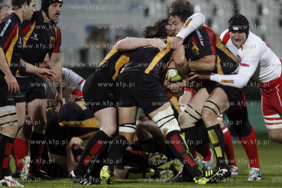 Gdansk. Stadion przy ul. Traugutta. Mecz rugby dywizji...