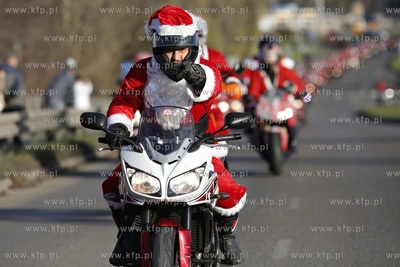 Gdansk. XIII edycja parady Mikolaje na Motocyklach....