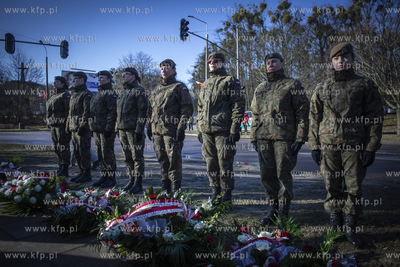 Apel pamięci pod Pomnikiem Żołnierzy Wyklętych...