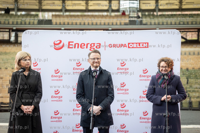 Sopot. Opera Leśna. Konferencja prasowa podczas której...