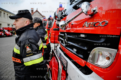 Gdansk. Komenda Wojewodzkiej PSP w Gdansku. Przekazanie...