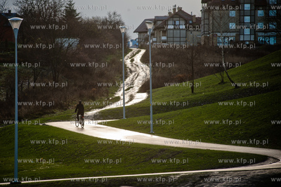 Gdansk. Zbiornik retencyjny Augustowska. Konferencja...