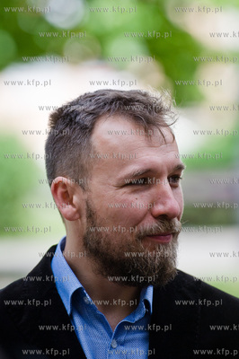 Gdansk. Park przy pomniku Swietopelka. Konferencja...