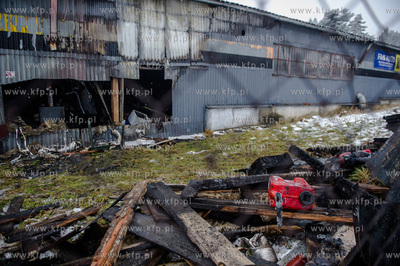 Gdansk. Ujescisko. Ugaszony przez Straz Pozarna pozar...