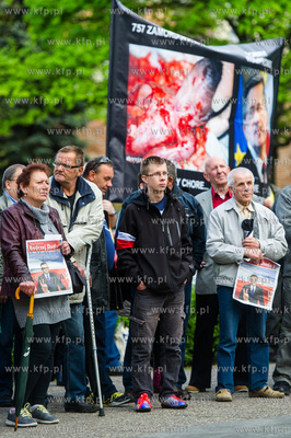 Gdansk. Plac pod pomnikiem Krola Jana III Sobieskiego....