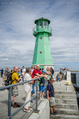 Gdansk. Uroczystosc otwarcia Falochronu Zachodniego...