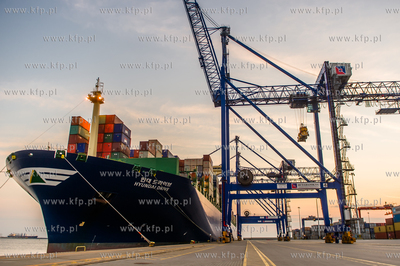 Gdansk. Terminal kontenerowy DCT. Kolejne zawiniecie...