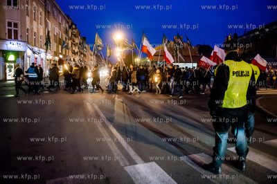 Gdansk. Marsz przeciwko lewackim ideologiom organizowany...