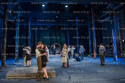 Gdansk. Duza Scena Teatru Wybrzeze. Proba medialna...